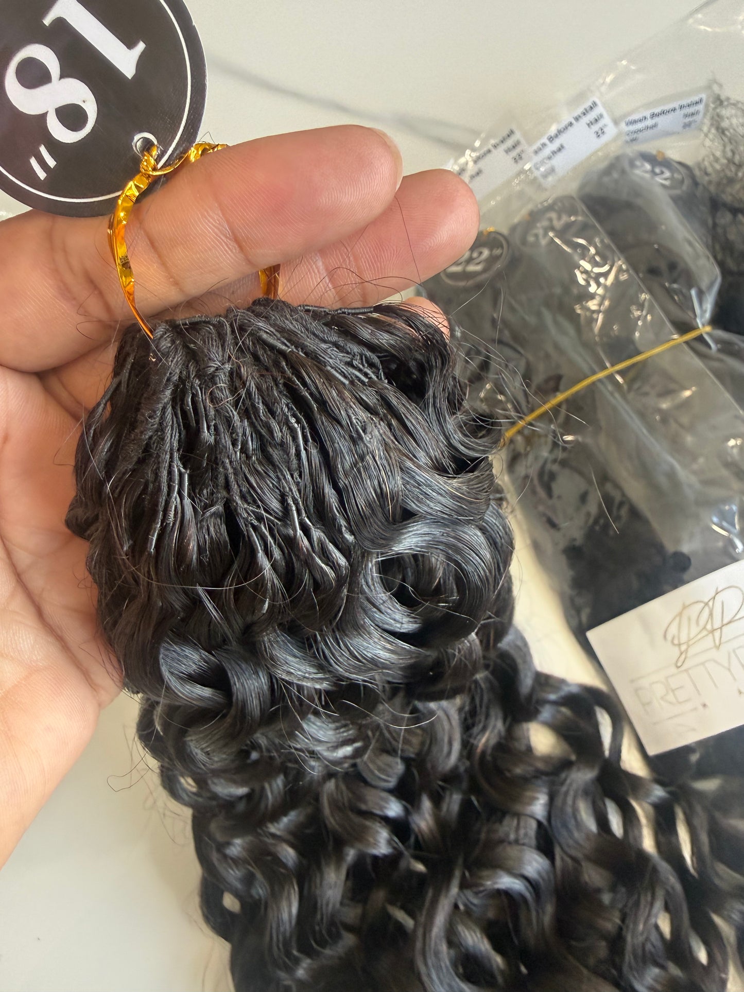 VIRGIN MERMAID NATURAL WAVE CROCHET/MIRACLE KNOTS
