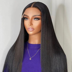 *IN-STOCK* 5X5 HD STRAIGHT GLUE-LESS CLOSURE WIG+ Free Hair Accessories