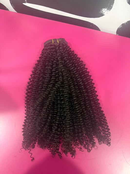 22" KINKY CURLY SEAMLESS CLIP INS