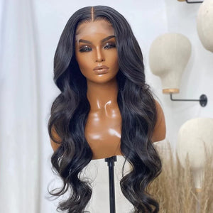*IN-STOCK* 5X5 HD BODY WAVE GLUE-LESS CLOSURE WIG+Free Hair Accessories
